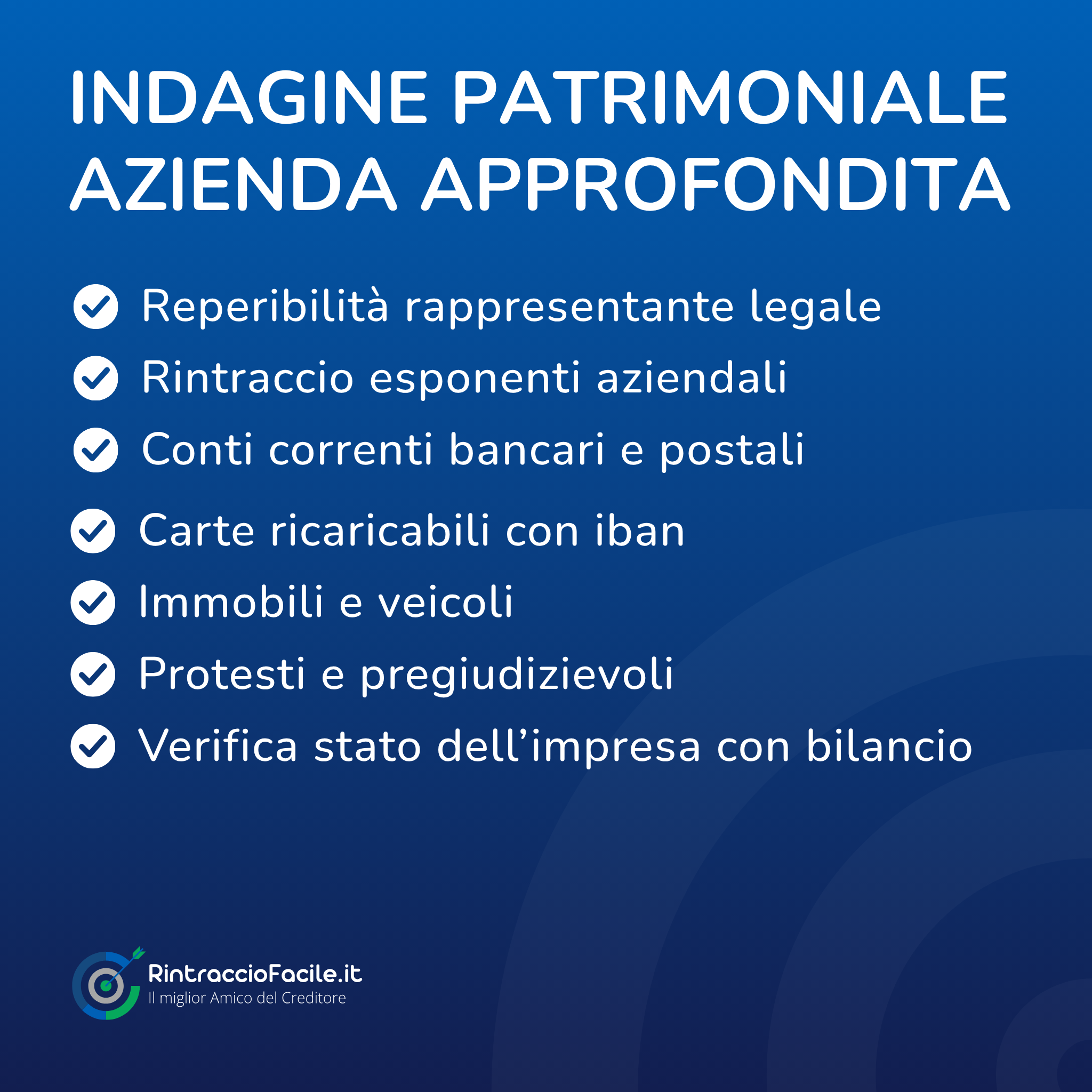 Indagine Patrimoniale Azienda Approfondita