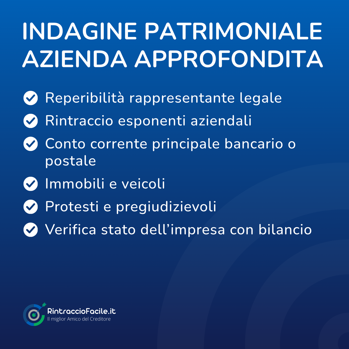 Indagine Patrimoniale Azienda Approfondita