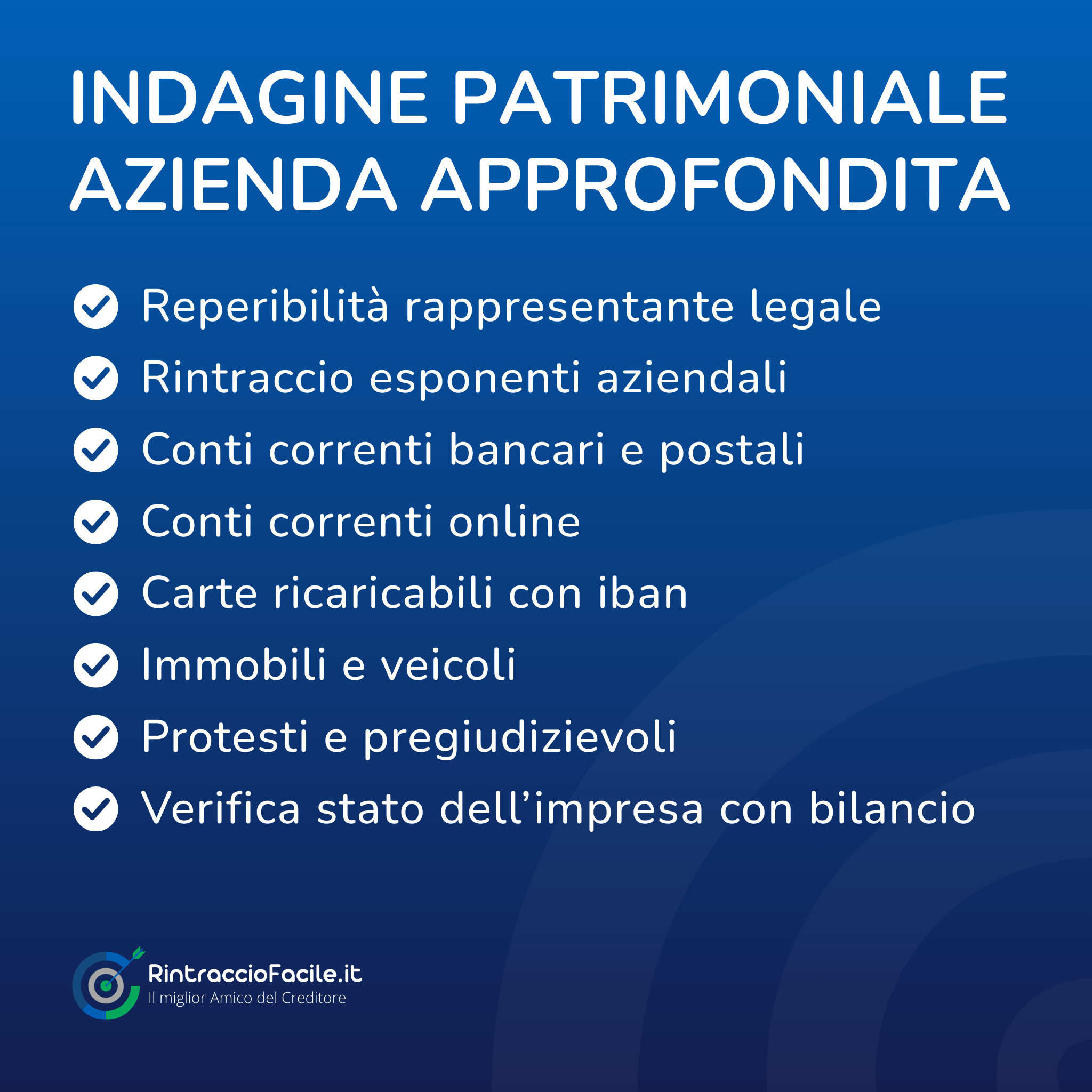 Indagine Patrimoniale Azienda Approfondita