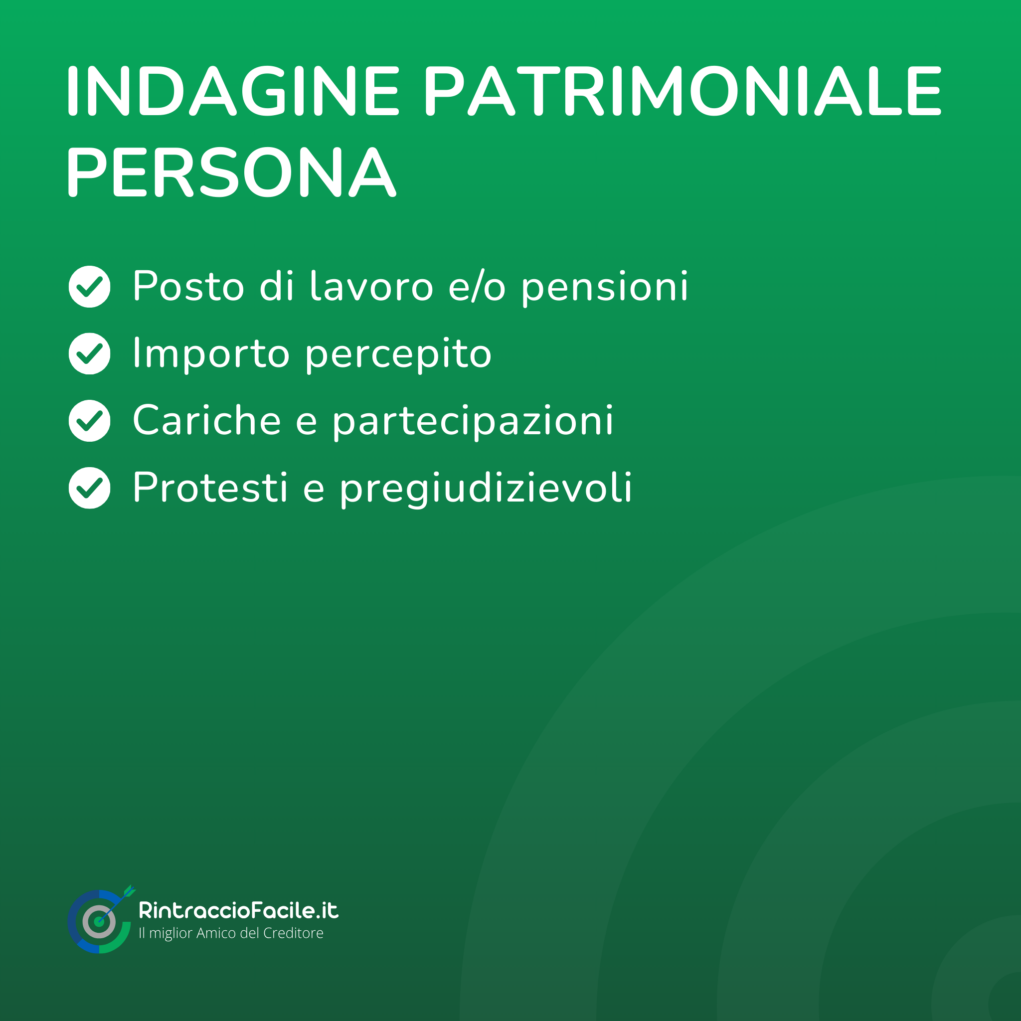 Indagine Patrimoniale Persona