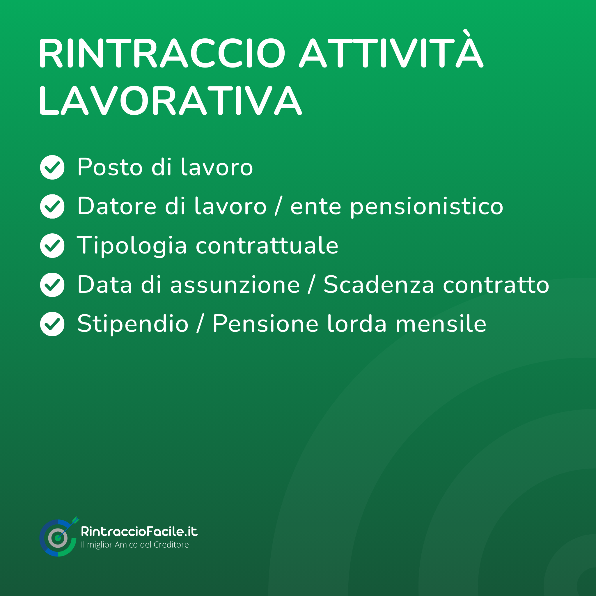 Rintraccio Attività Lavorativa