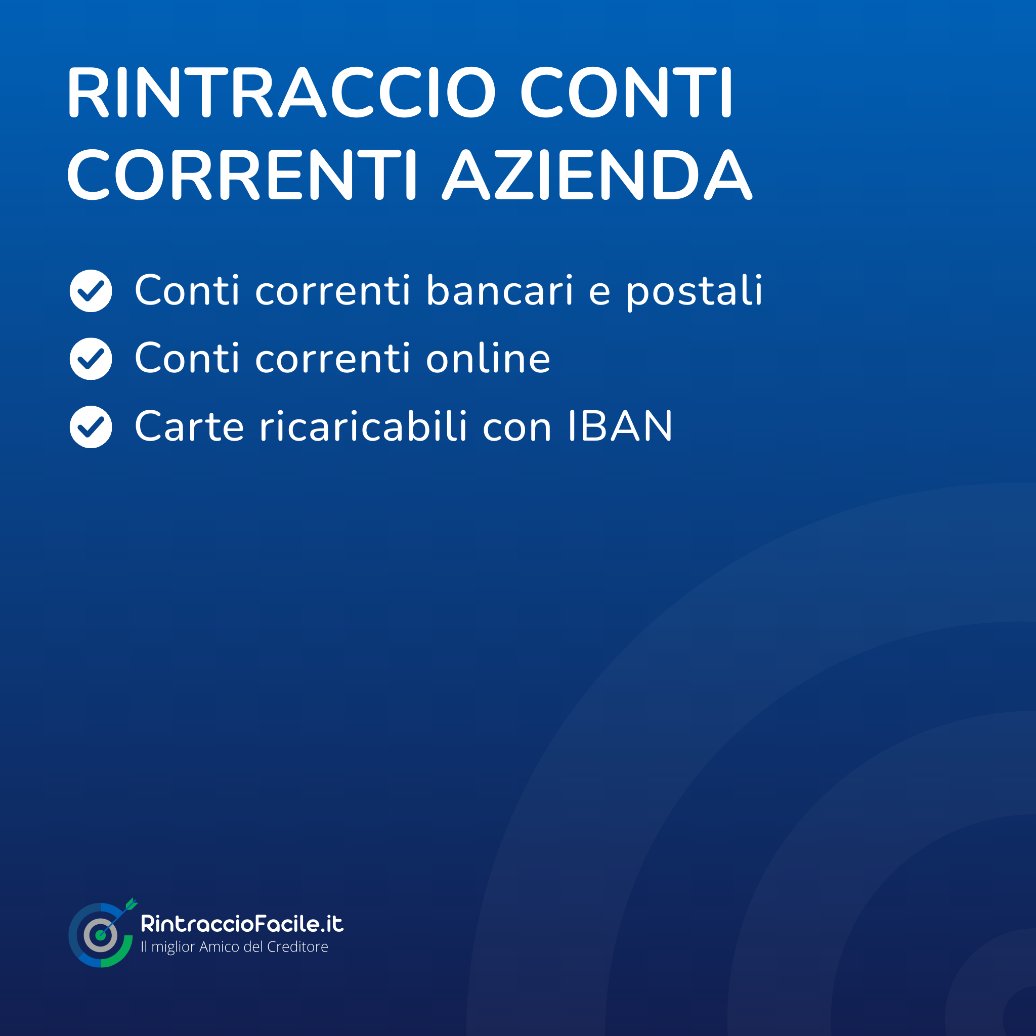Rintraccio Conti Correnti Azienda
